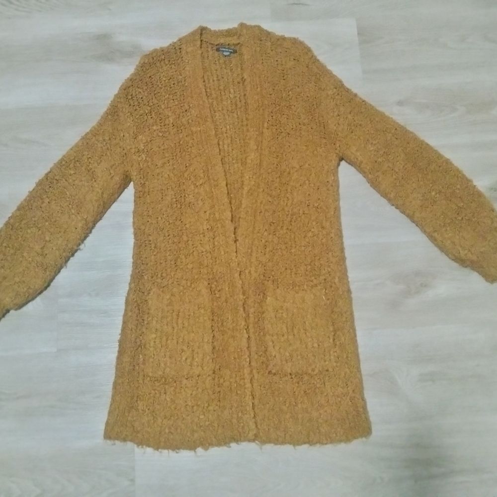 American Eagle Outfitters Mustard Women's Cardigan Sweater